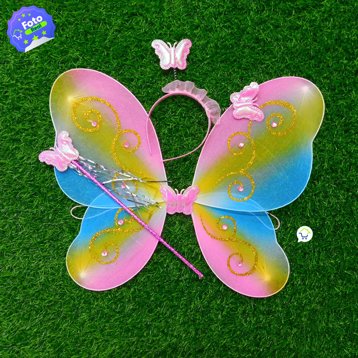 Miniatura 5 de Disfraz Mariposa Alas Diadema OF-606